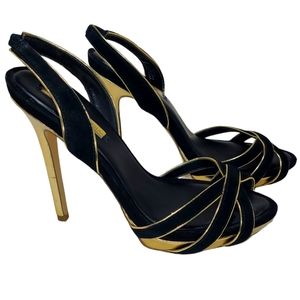 BCBGMaxAzria Madelia Platform Slingbacks Size 8.5